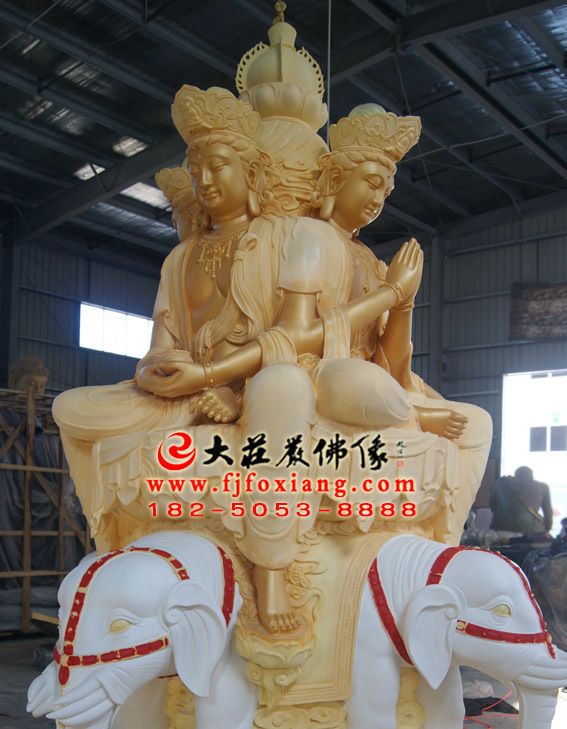 十方普贤塑像