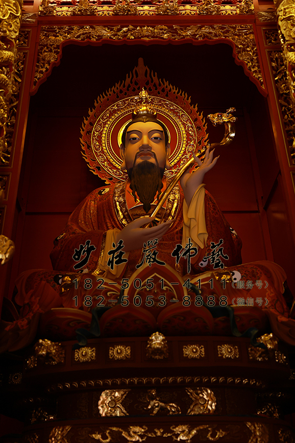 灵宝天尊彩绘像 灵宝天尊彩绘像
