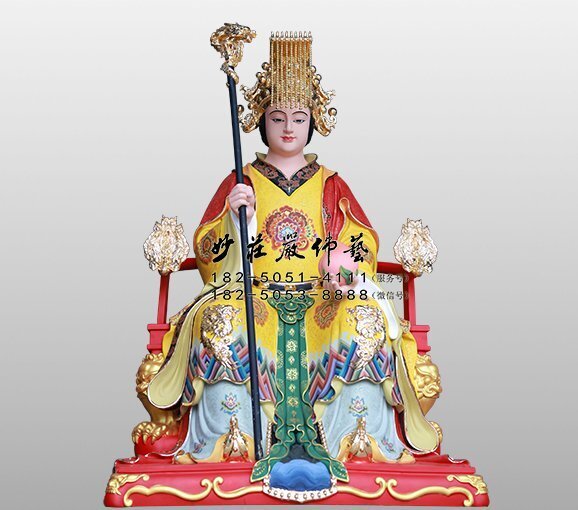 王母娘娘彩绘神像 王母娘娘彩绘神像