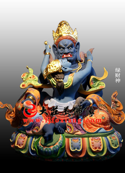 綠財(cái)神塑像