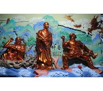 天下第一祖庭嵩山少林寺之十八罗汉贴金佛像