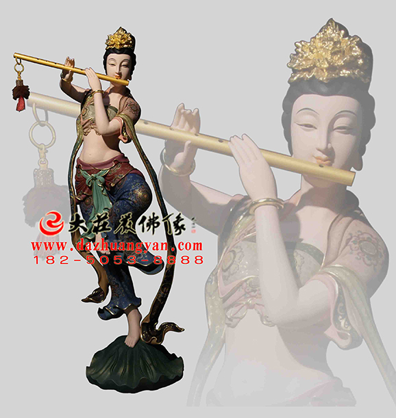 ?笛子伎樂天佛像 銅雕?笛子伎樂天 ?笛子伎樂天雕塑