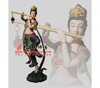 ‌笛子伎乐天佛像 铜雕‌笛子伎乐天 ‌笛子伎乐天雕塑