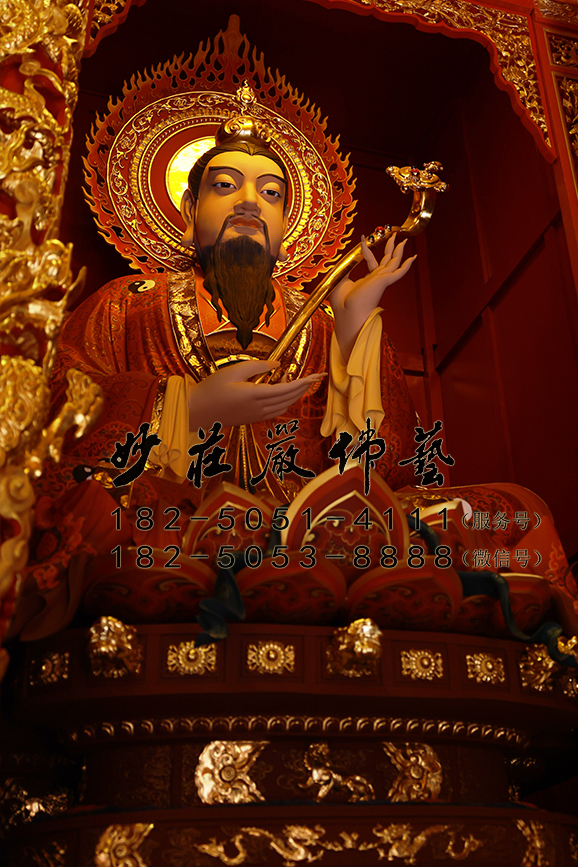 銅雕靈寶天尊?神像 靈寶天尊?雕塑 靈寶天尊?塑像
