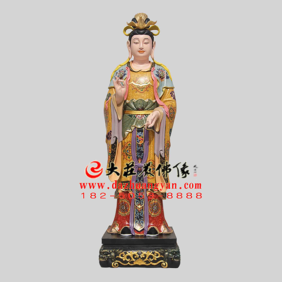二十诸天之月宫天子雕塑 