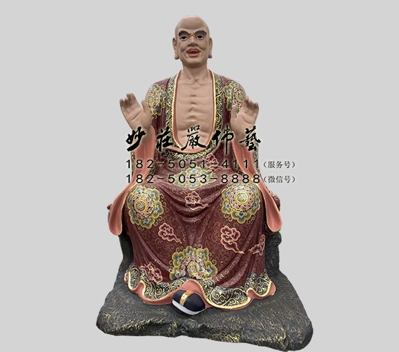 迦诺迦代蹉尊者佛像 欢喜罗汉塑像
