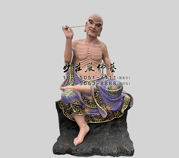 那迦犀那尊者佛像 铜雕挖耳罗汉