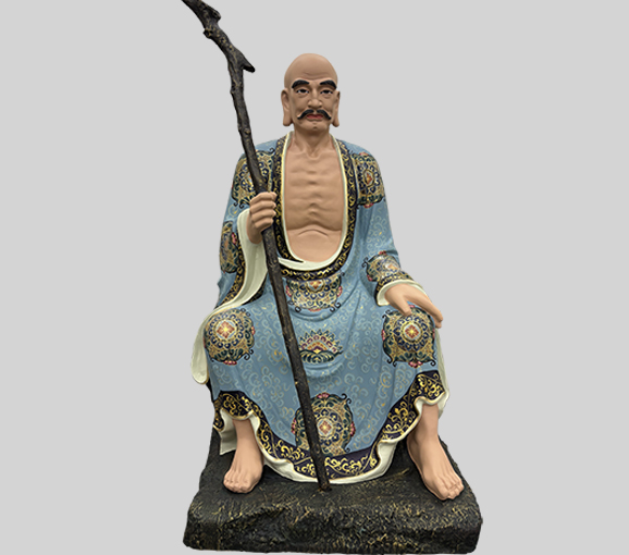 銅雕注茶半托迦尊者 看門(mén)羅漢佛像 