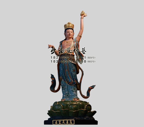 八大菩萨之虚空藏菩萨佛像  