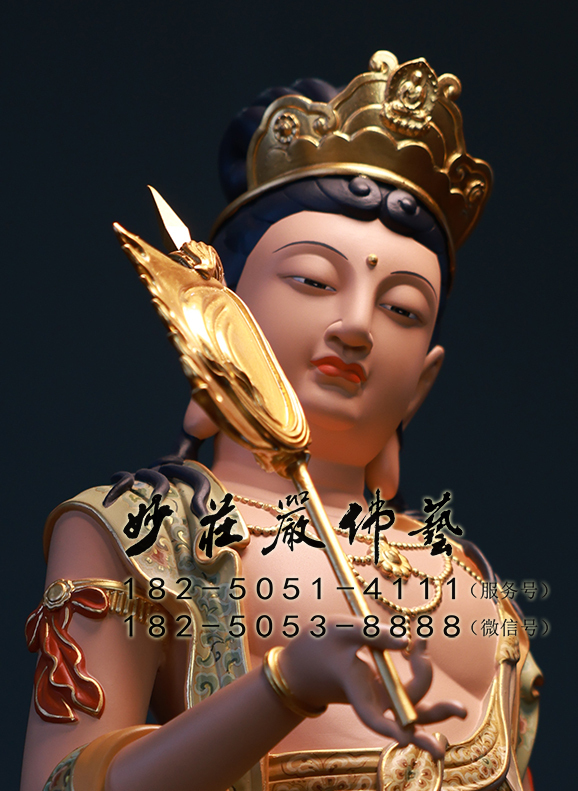 铜雕八大菩萨之虚空藏菩萨佛像