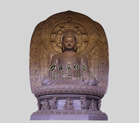 三宝佛之药师佛雕塑