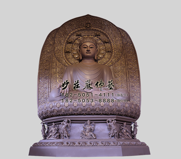 三宝佛之阿弥陀佛雕塑