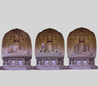 三宝佛雕塑 三宝佛塑像  