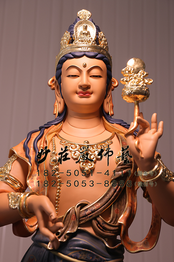 月光菩萨局部特写