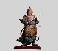 王将军神像 王将军雕塑  铜雕王将军塑像