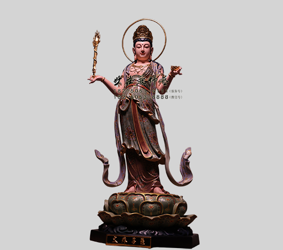  文殊菩萨佛像 文殊菩萨雕塑 铜雕文殊菩萨塑像 