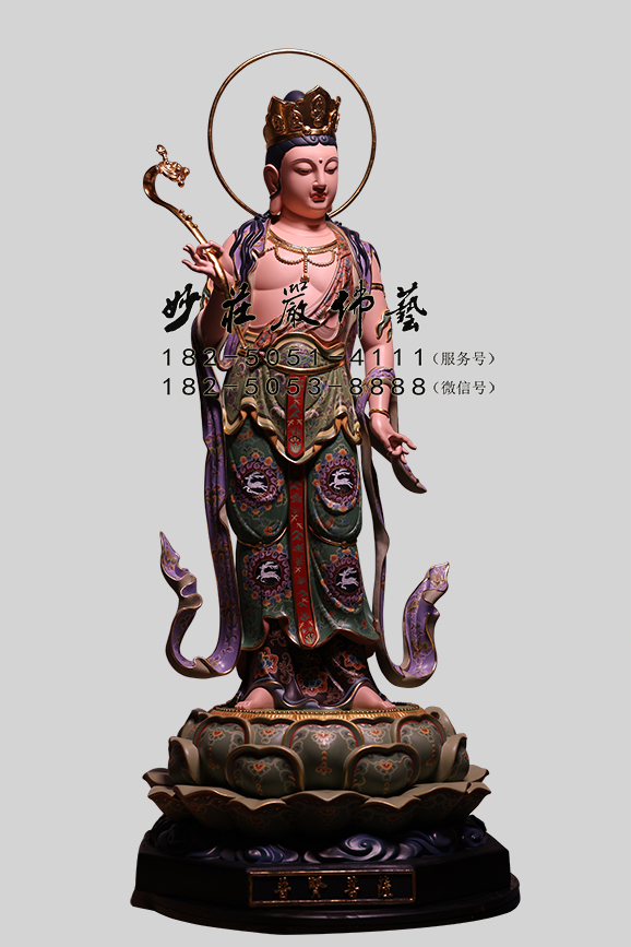 普贤菩萨左侧照