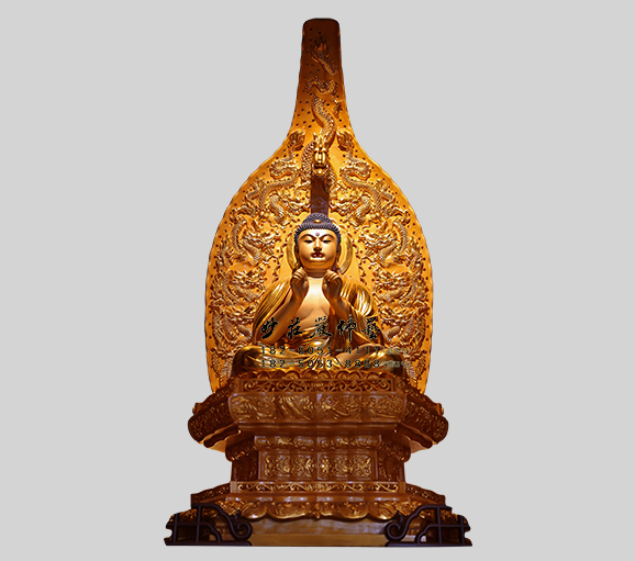 过去七佛之尸弃佛塑像 