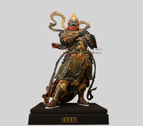 四大元帅之温琼元帅‌彩绘神像