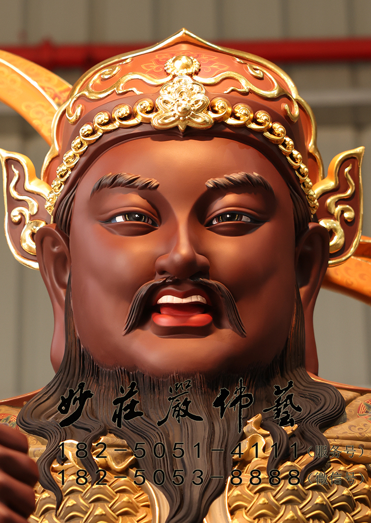 赵公明神像正面近照