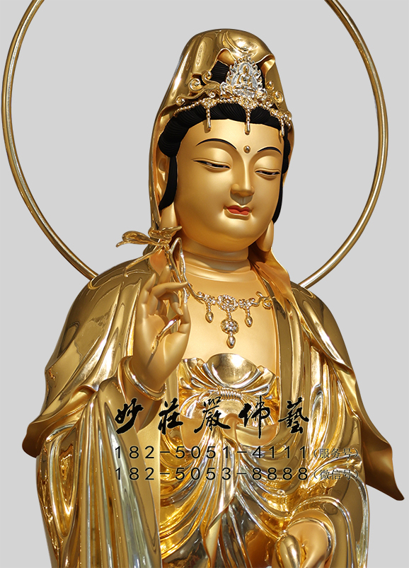 观音菩萨左侧近照 观音菩萨左侧近照